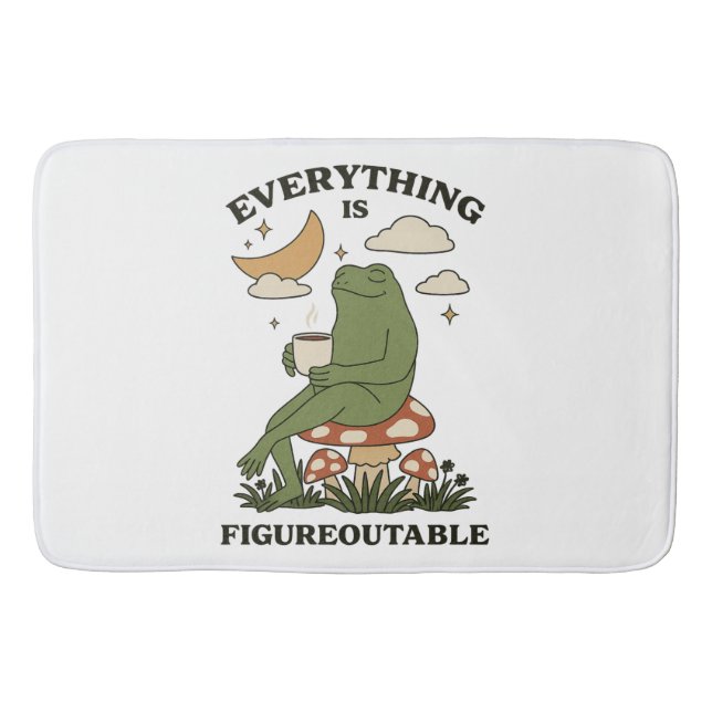 Alles ist Figureoutable Badematte (Vorderseite)