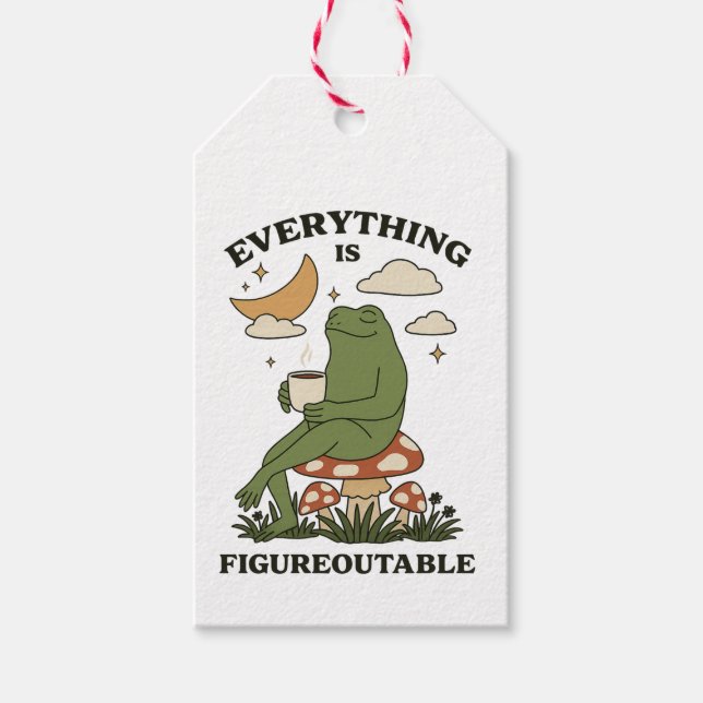 Alles ist Figureoutable Geschenkanhänger (Vorderseite)
