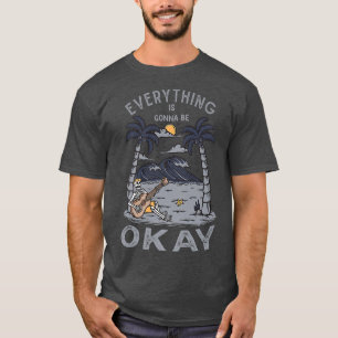 Alles ist Gonna Be Okay Skeleton Gitarre Playa T-Shirt