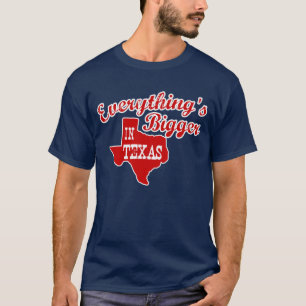 Alles ist größer in Texas Staat Shape Men Shirt