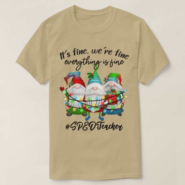 Alles ist gut besondere Bildung SPED Lehrer  T-Shirt (Design vorne)