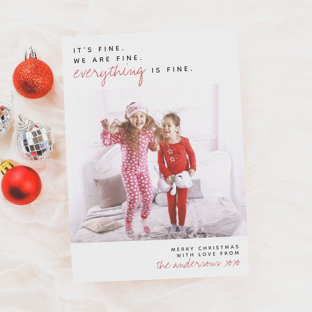 Alles ist gut | Funny Frohe Weihnachten Foto (Von Creator hochgeladen)