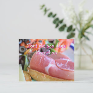 Alles ist gut im Schwein Postkarte