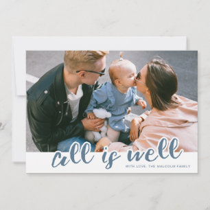 Alles ist gut Weihnachten/Feiertag Foto-Karte Feiertagskarte