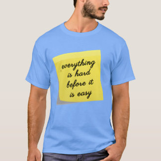 Alles ist hart inspirierendes Zitat Retro T-Shirt