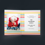 alles ist hell 1 Foto Frohe Weihnachtskarte Feiertagskarte<br><div class="desc">Regenbogenstreifen leuchtend bunt 1 Foto Frohe Weihnachten gefaltet Urlaubskarte.</div>