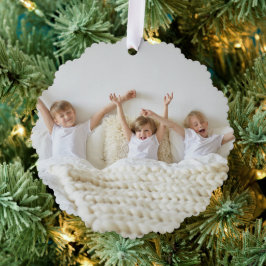 Alles ist hell Modernes Minimales Weihnachtskids F Ornament Karte