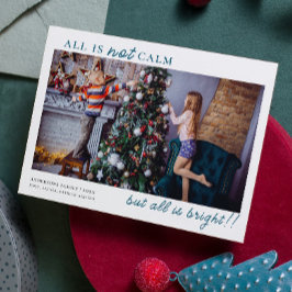 Alles ist helles Minimal Weihnachtskids Foto Feiertagskarte