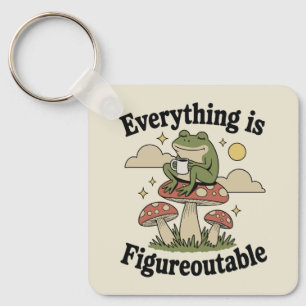 Alles ist herausfindbar mit Kaffee Frosch Schlüsselanhänger