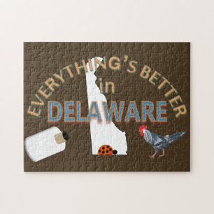 Alles ist in Delaware-Puzzlespiel besser Puzzle