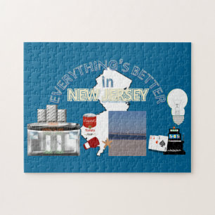 Alles ist in New-Jersey Puzzlespiel besser Puzzle