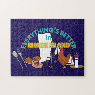 Alles ist in Rhode Island Puzzlespiel besser Puzzle