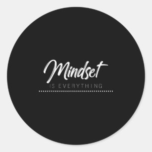 Alles ist inspirierend und motiviert runder aufkleber