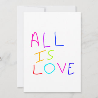 Alles ist Liebe Regenbogen farbenfroher Stolz LGBT Einladung