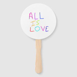 Alles ist Liebe Regenbogen farbenfroher Stolz LGBT Fächer