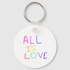 Alles ist Liebe Regenbogen farbenfroher Stolz LGBT Schlüsselanhänger