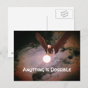 Alles ist möglich Eagle Inspiration Postkarte