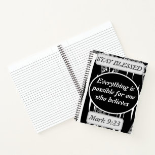 Alles ist möglich für einen, der Mark 9 glaubt Notizbuch