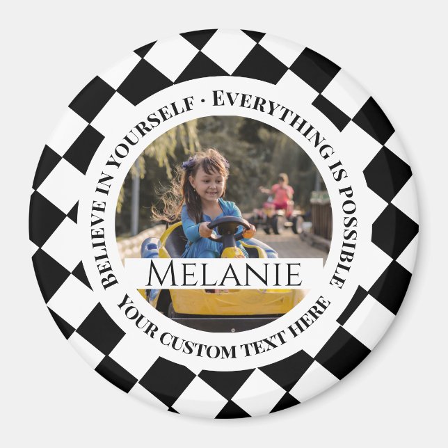 Alles ist möglich - glauben Sie an sich selbst Magnet (Vorne)