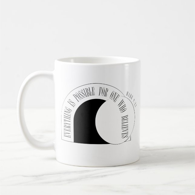 Alles ist möglich - Markus 9,23 Kaffeetasse (Links)