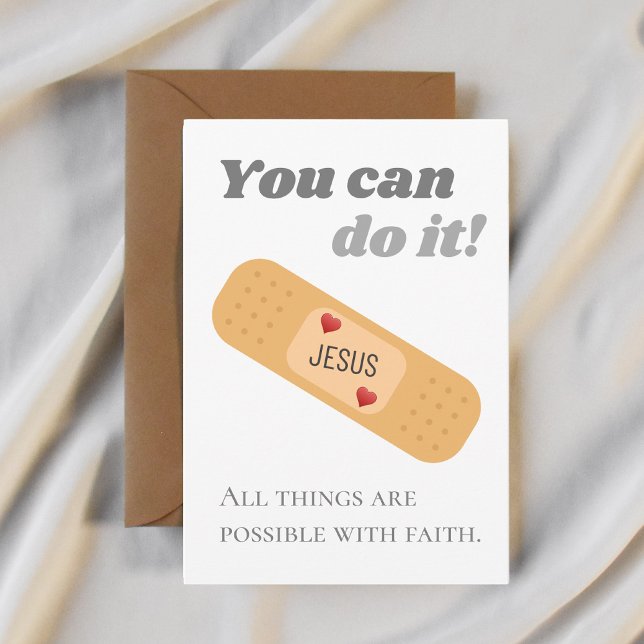 Alles ist möglich mit dem Glauben Jesus Postcar Dankeskarte (Von Creator hochgeladen)
