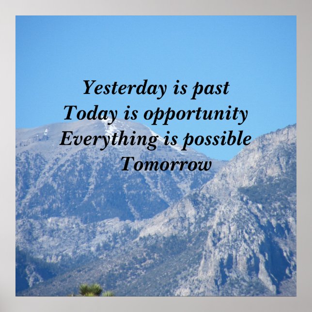 Alles ist möglich Morgen Poster (Vorne)