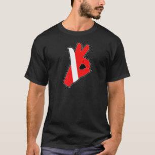 Alles ist Ok Tauchsignal Tauchflagge Scuba Tauchga T-Shirt