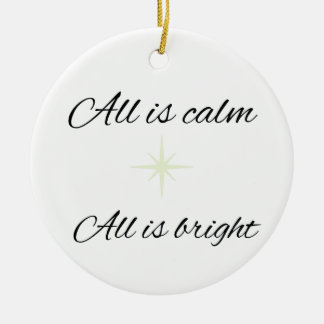 Alles ist ruhig, alles ist hell Keramik-Ornament Keramik Ornament