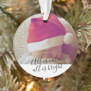 Alles ist ruhig, alles ist schön Personalisiert Ornament