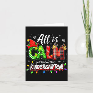 Alles ist ruhig, nur ein Scherz Weihnachten Kinder Karte