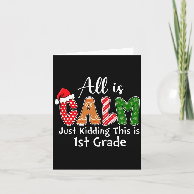 Alles ist ruhig, nur im Scherz, das ist die Prep-S Karte (Vorderseite)