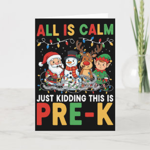 Alles ist ruhig, nur Quatsch, das ist Weihnachten Karte