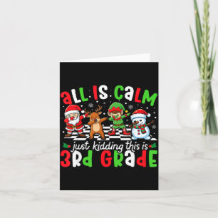 Alles ist ruhig, nur Quatsch, das ist Weihnachten  Karte