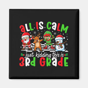 Alles ist ruhig, nur Quatsch, das ist Weihnachten  Magnet