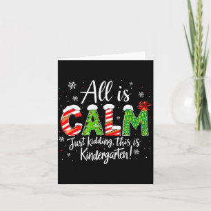 Alles ist ruhig, nur Quatsch Lehrer Weihnachten Ki Karte