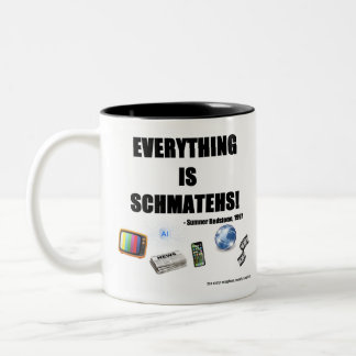 Alles ist Schatehs! Zweifarbige Tasse