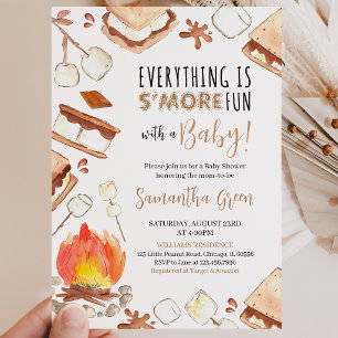 Alles ist S'more Fun Baby Dusche Einladung