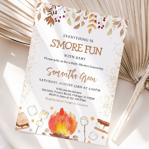 Alles ist S'more Fun Baby Dusche Einladung