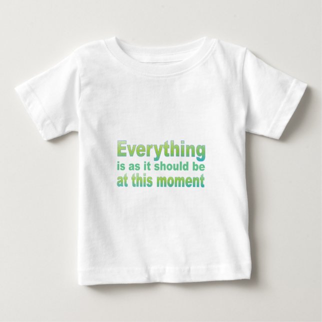 Alles ist so, wie es sein sollte baby t-shirt (Vorderseite)