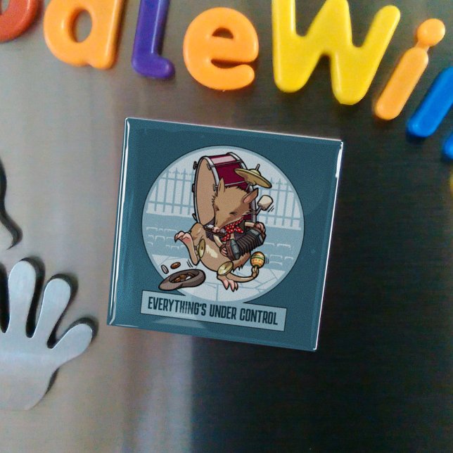 Alles ist unter Kontrolle Bandicoot One Man Band Magnet (Von Creator hochgeladen)