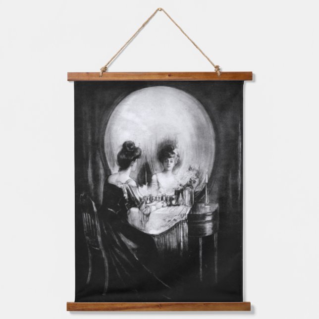 Alles ist Vanity Wandteppich Mit Holzrahmen (Vorderseite)