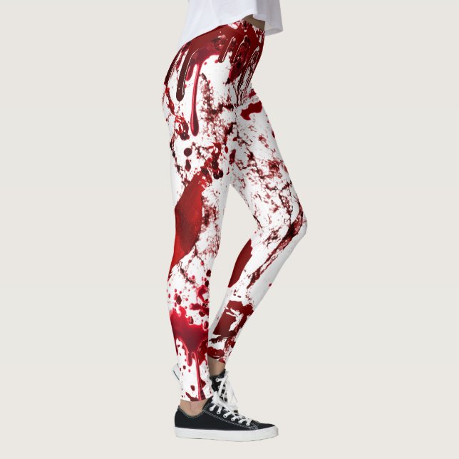 Alles ist verdammt gut | Horror Gore Spritzer Leggings (Rechts)