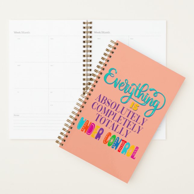 Alles ist völlig in Kontrolle Planer (Anzeige)