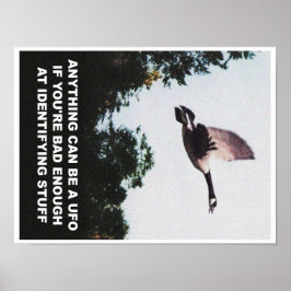 Alles kann ein UFO (klein) sein Poster