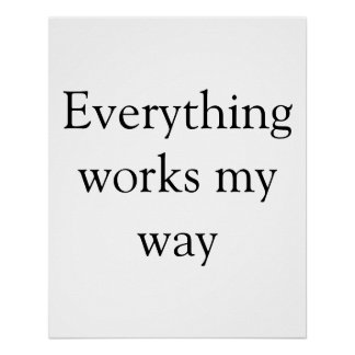 Alles klappt für mich inspirierende Motivation Poster