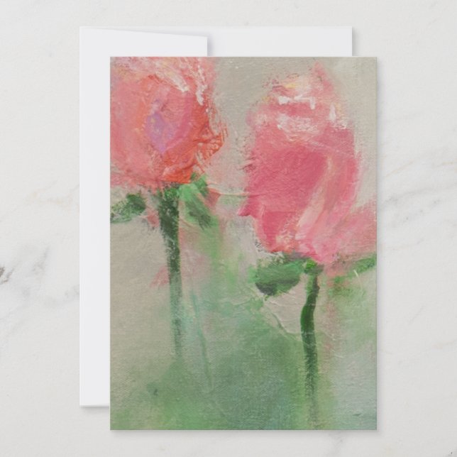 Alles kommt in Rose Einladung (Vorderseite)