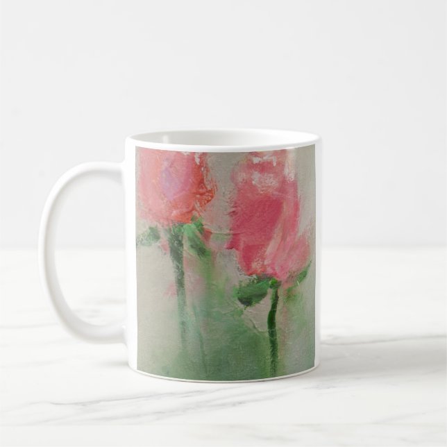 Alles kommt in Rose Kaffeetasse (Links)