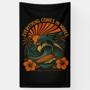 Alles kommt in Waves Retro Banner