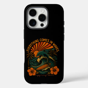 Alles kommt in Waves Retro iPhone 16 Pro Hülle
