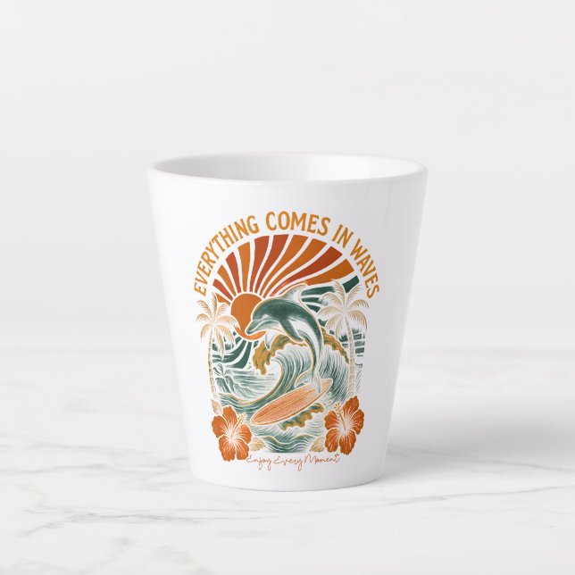 Alles kommt in Waves Retro Milchtasse (Vorderseite)